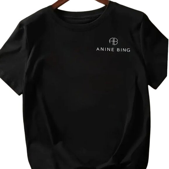 Anine Bing Black Oversized T-Shirt - Picture 1 of 3
